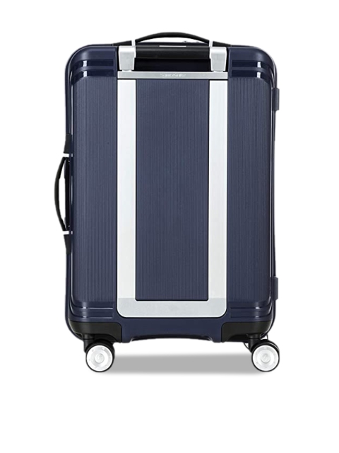 

Samsonite Navy Blue Solid Hard-Sided Cabin Trolley Suitcase