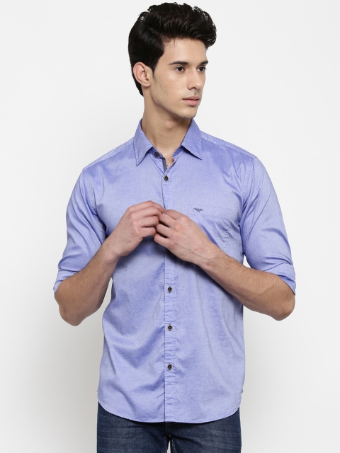 

Park Avenue Men Blue Slim Fit Solid Casual Shirt