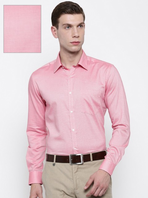 

Park Avenue Men Pink Slim Fit Self Design Formal Shirt