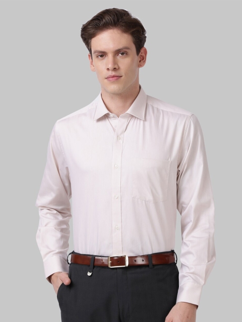 

Park Avenue Men Cream-Coloured Solid Formal Shirt