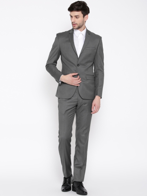 

Park Avenue Grey Single-Breasted Super Slim Fit Formal Suit