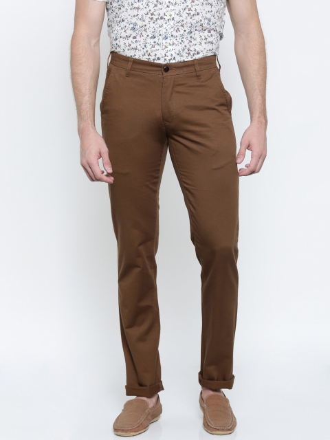 

ColorPlus Men Brown Contemporary Regular Fit Solid Chinos