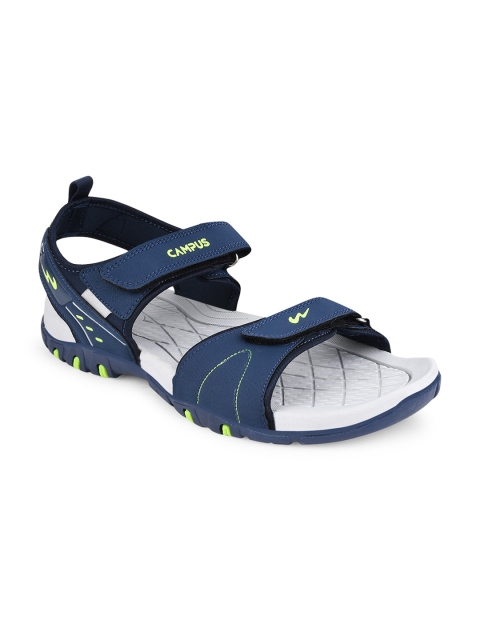 

Campus Men Navy Blue & Cream Patterned Sports Sandals