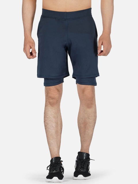 

IMPERATIVE Men Blue Yoga Shorts