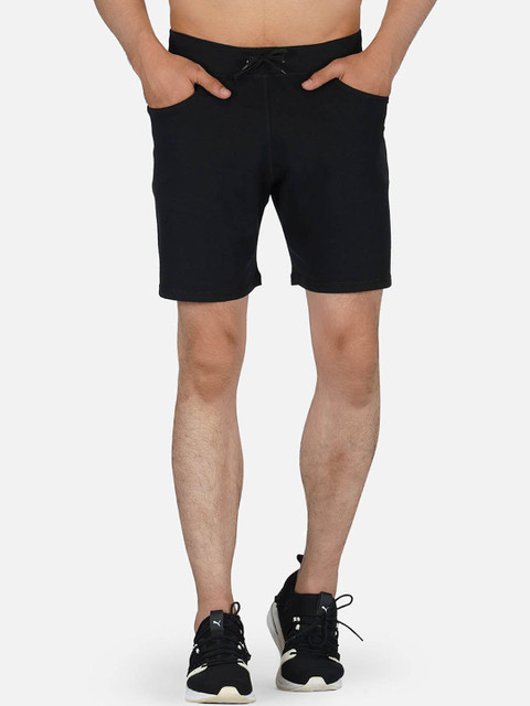 

IMPERATIVE Men Black Running Sports Shorts