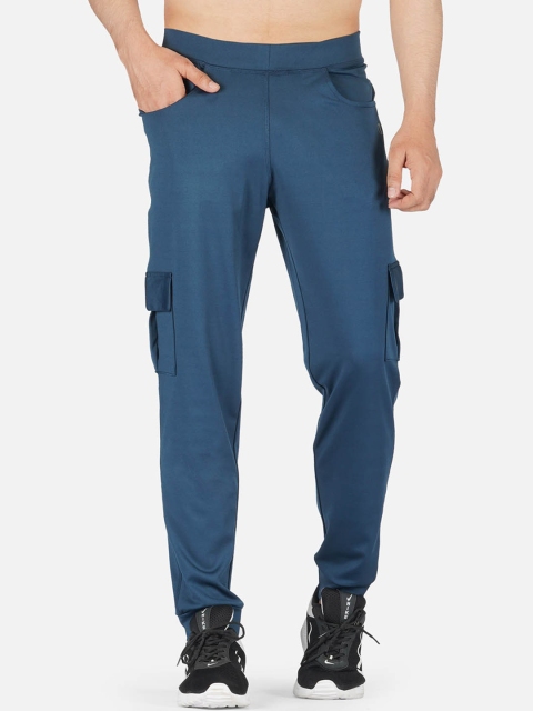 

IMPERATIVE Men Blue Solid Track Pants