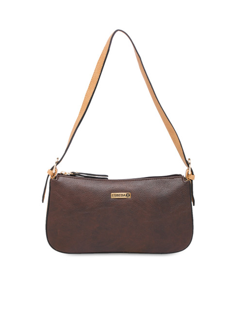 

ESBEDA Brown Solid Handbag