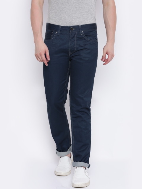

Voi Jeans Men Blue Borris Slim Fit Mid-Rise Clean Look Jeans