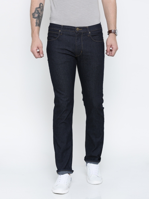

Lee Men Navy Blue Slim Fit Mid-Rise Clean Look Jeans