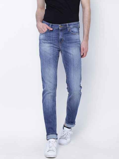 

Lee Men Blue Skinny Fit Low-Rise Clean Look Jeans