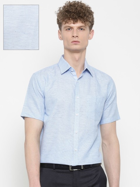 

Park Avenue Men Blue Slim Fit Checked Formal Shirt