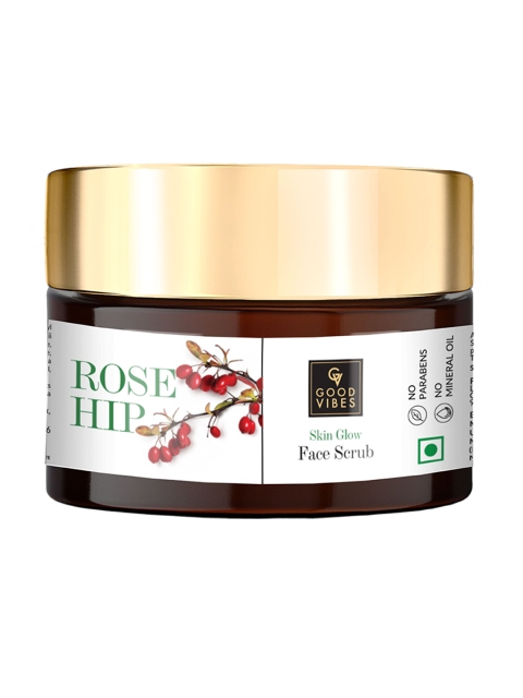 

Good Vibes Rosehip Skin Glow Face Scrub for All Skin Types - 50 g, White