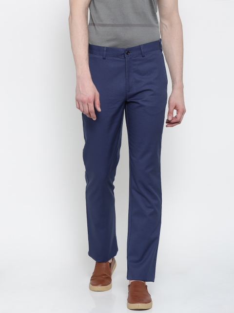 

Park Avenue Men Blue Slim Fit Solid Regular Trousers