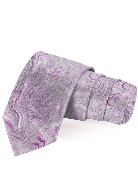 

Blacksmith Men Purple & Grey Printed Broad Tie
