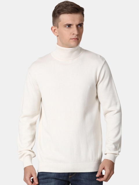 

t-base Men's Off White Cotton Pullover