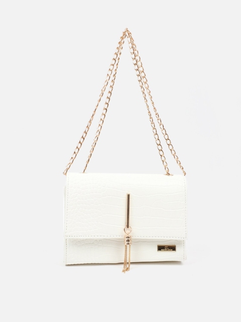 

Carlton London White Structured Handheld Bag