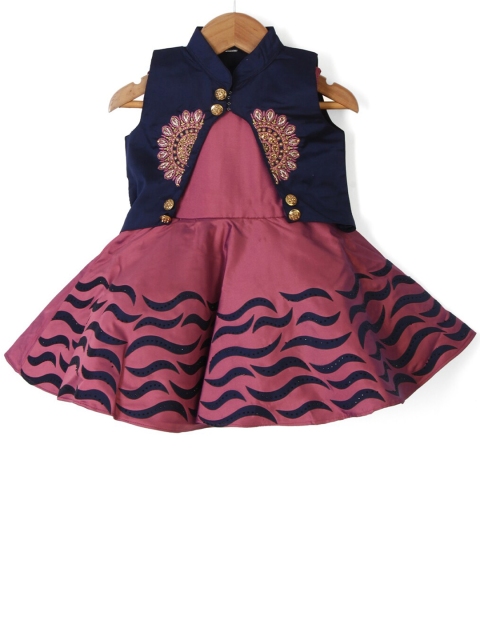 

Enfance Navy Blue Net Dress