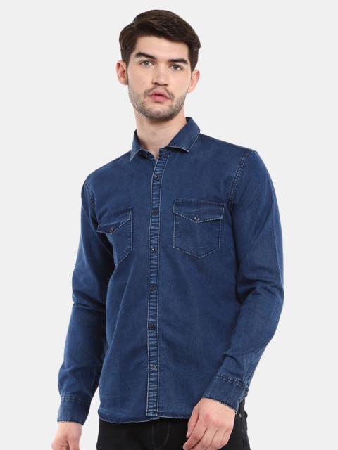 

V-Mart Men Blue Classic Slim Fit Casual Shirt
