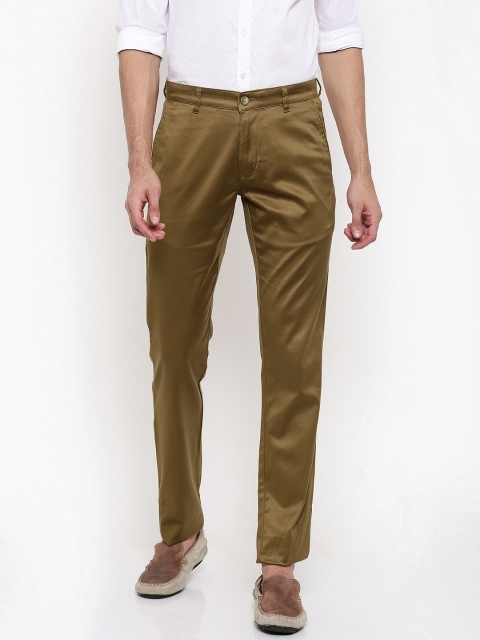 

Parx Men Khaki Tapered Fit Solid Chinos