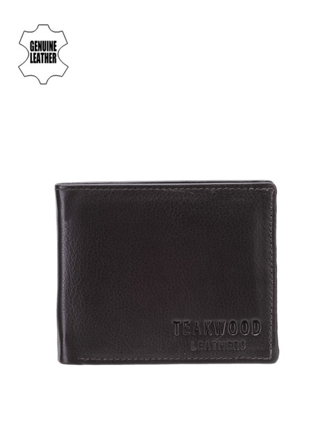 

Teakwood Leathers Men Brown Two Fold Wallet