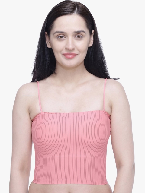 

Anoma Pink Underwired Lightly Padded Seamless Cotton Bra