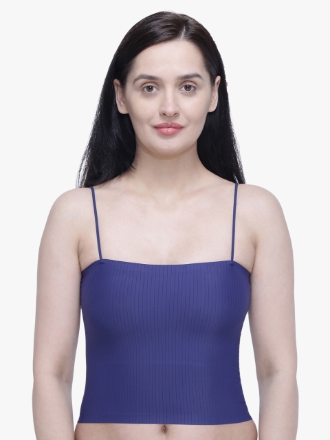 

Anoma Blue Lightly-Padded & Underwired Seamless Bra