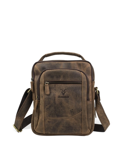 

Goatter Men Coffee Brown Messenger Bag