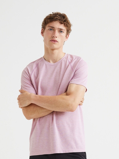 

H&M Pink Regular Fit Seamless Sports Top