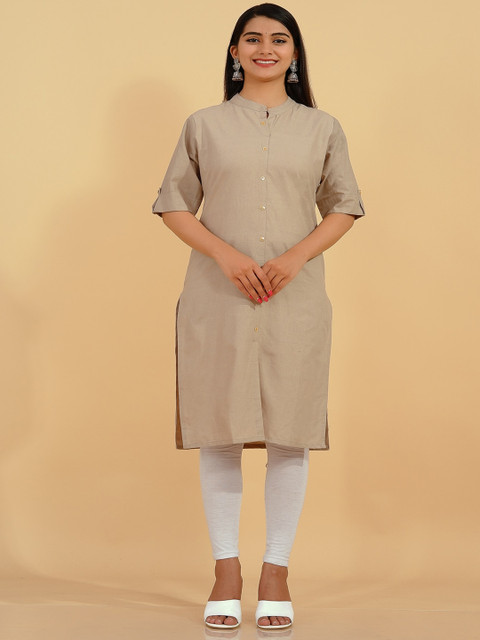 

Pikasha Women Cream-Coloured Kurta