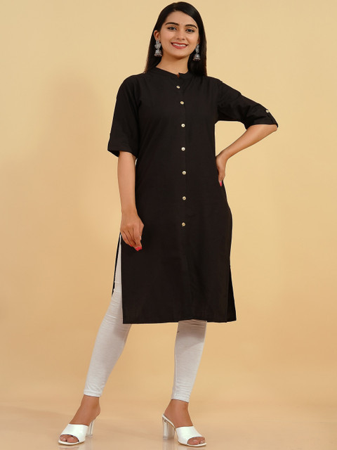 

Pikasha Women Black Kurta