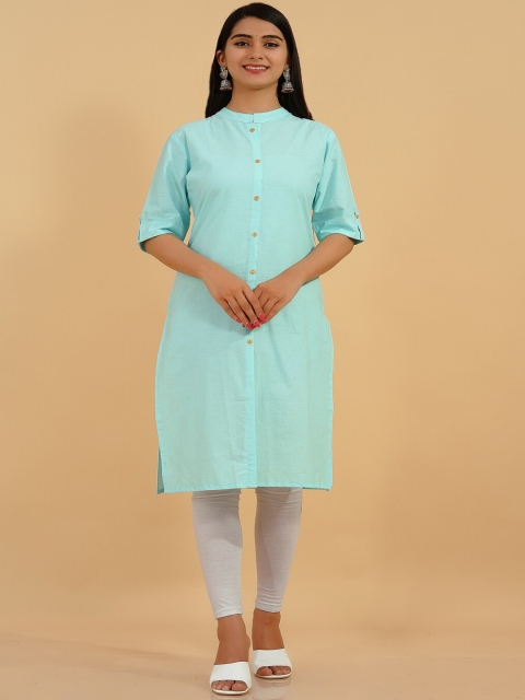 

Pikasha Women Blue Kurta
