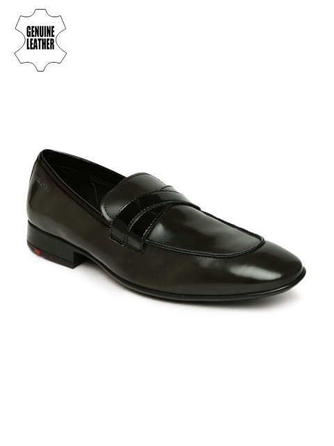 

Ruosh Wedding Men Black Genuine Leather Loafers