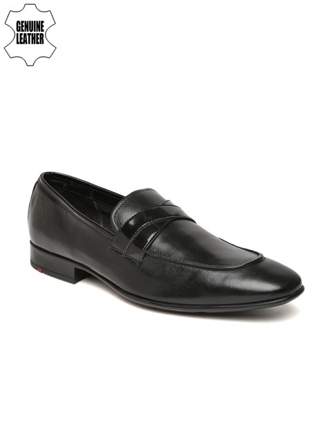 

Ruosh Wedding Men Black Genuine Leather Loafers