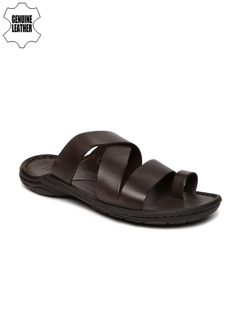 

Ruosh Smart Casual Men Coffee Brown Genuine Leather Sandals