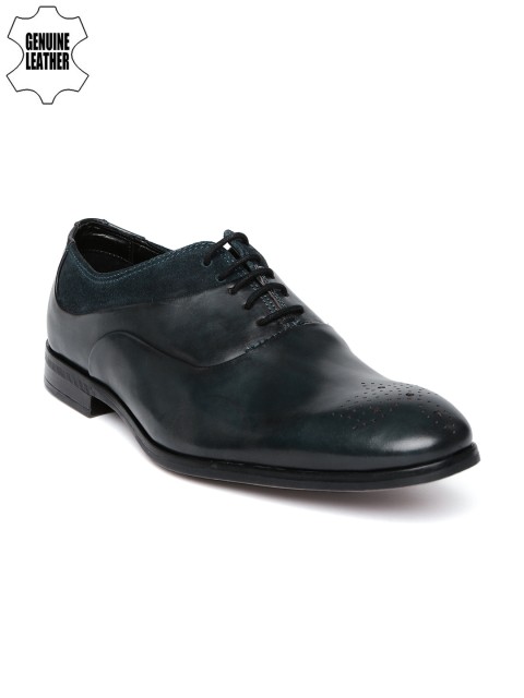 

Ruosh Men Navy Genuine Leather Semiformal Shoes, Navy blue