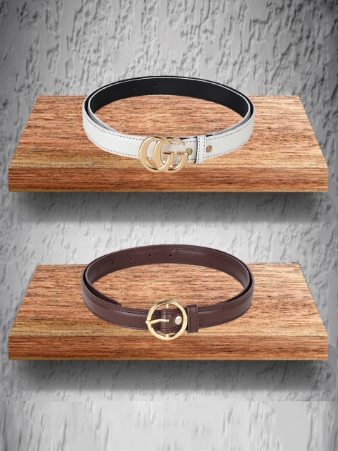 

Swiss Design Women White 2 Belt