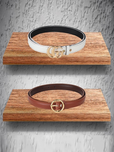 

Swiss Design Women White 2 Belt