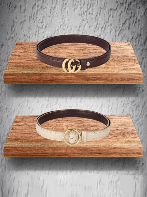 

Swiss Design Women Brown 2 Belt