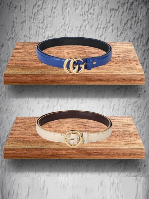 

Swiss Design Women Blue Belts