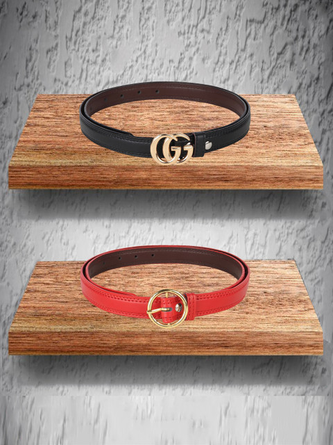 

Swiss Design Women Black Belts