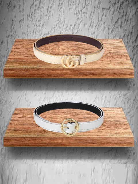 

Swiss Design Women Cream-Coloured 2 Belt