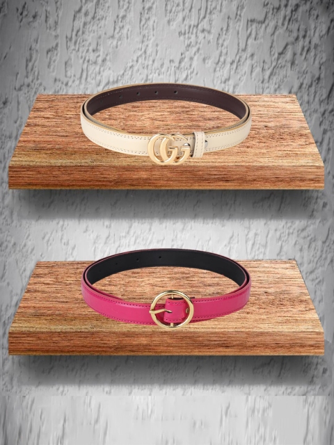 

Swiss Design Women Cream Belts