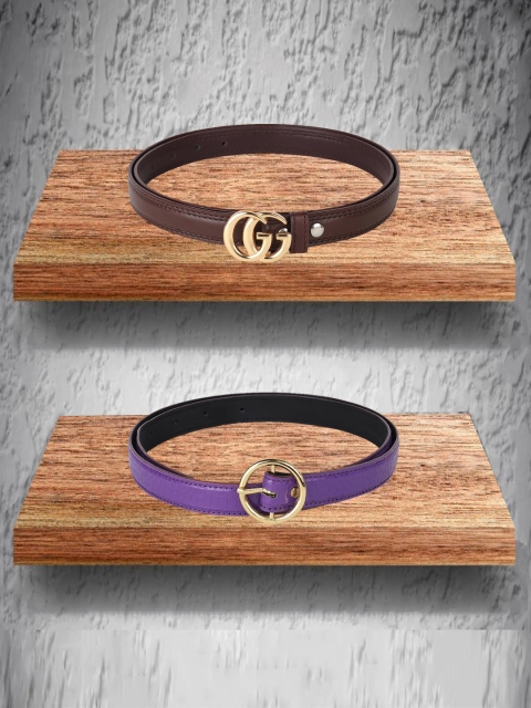 

Swiss Design Women Brown 2 Belt