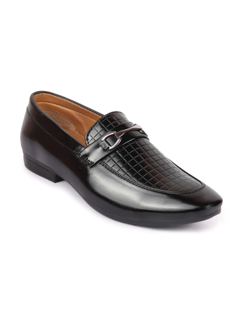 

FAUSTO Men Black Solid Formal Slip-Ons