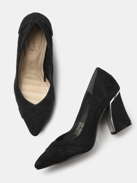 

DressBerry Women Black Solid Pumps