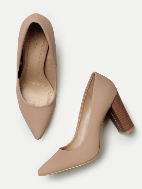 

Mast & Harbour Women Beige Solid Pumps