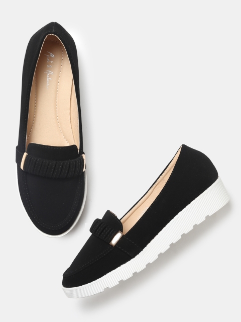 

Mast & Harbour Women Black Loafers