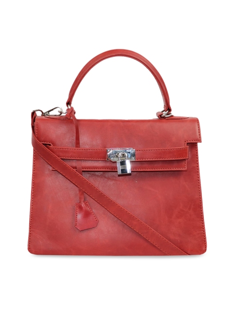 

LELYS Red Leather Swagger Handheld Bag