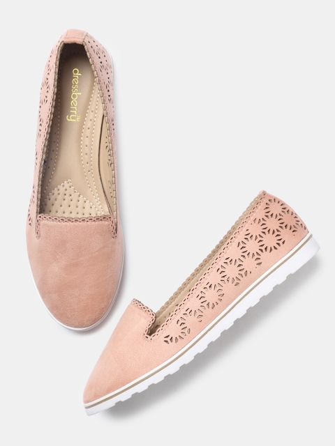 

DressBerry Women Pink Solid Ballerinas