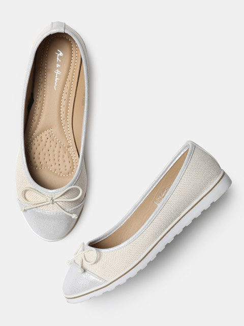 

Mast & Harbour Women Off-White Flat Shoes